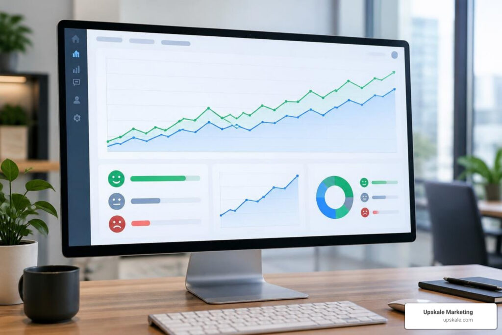 Generative engine optimization dashboard tracking mention rate and sentiment trends